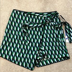 DVF Diane Von Furstenberg for Target green blue black skort